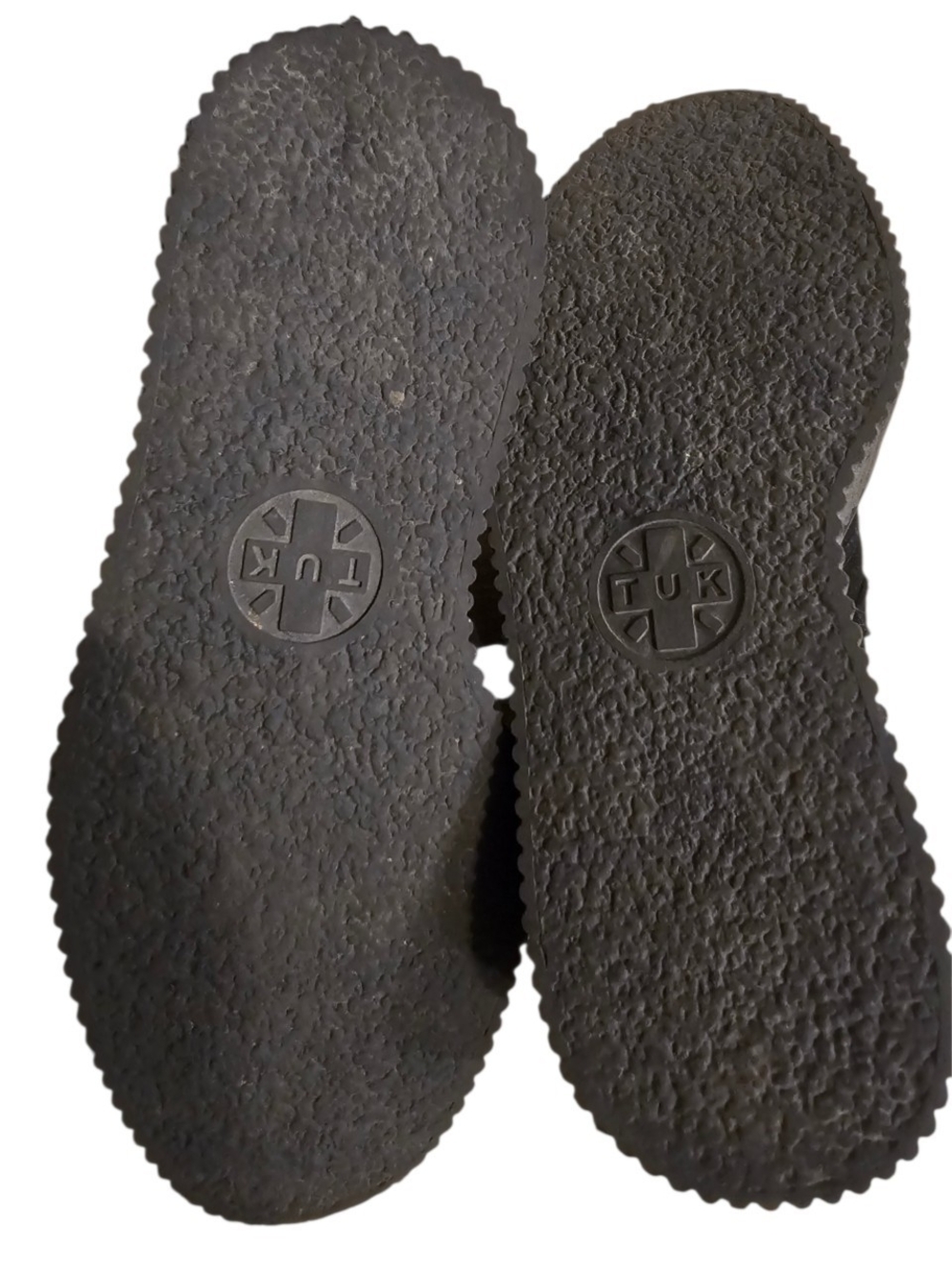 T.U.K. Black Suede Viva Low Creepers - US Women’s 6 / Men’s 4 Goth Grunge Punk - Picture 8 of 12